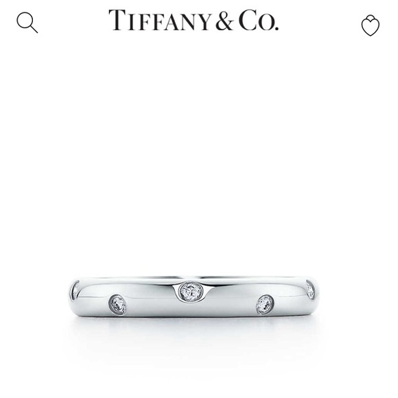 Tiffany & Co. Etoile Diamond Platinum Ring sz 5.5 - Picture 1 of 9